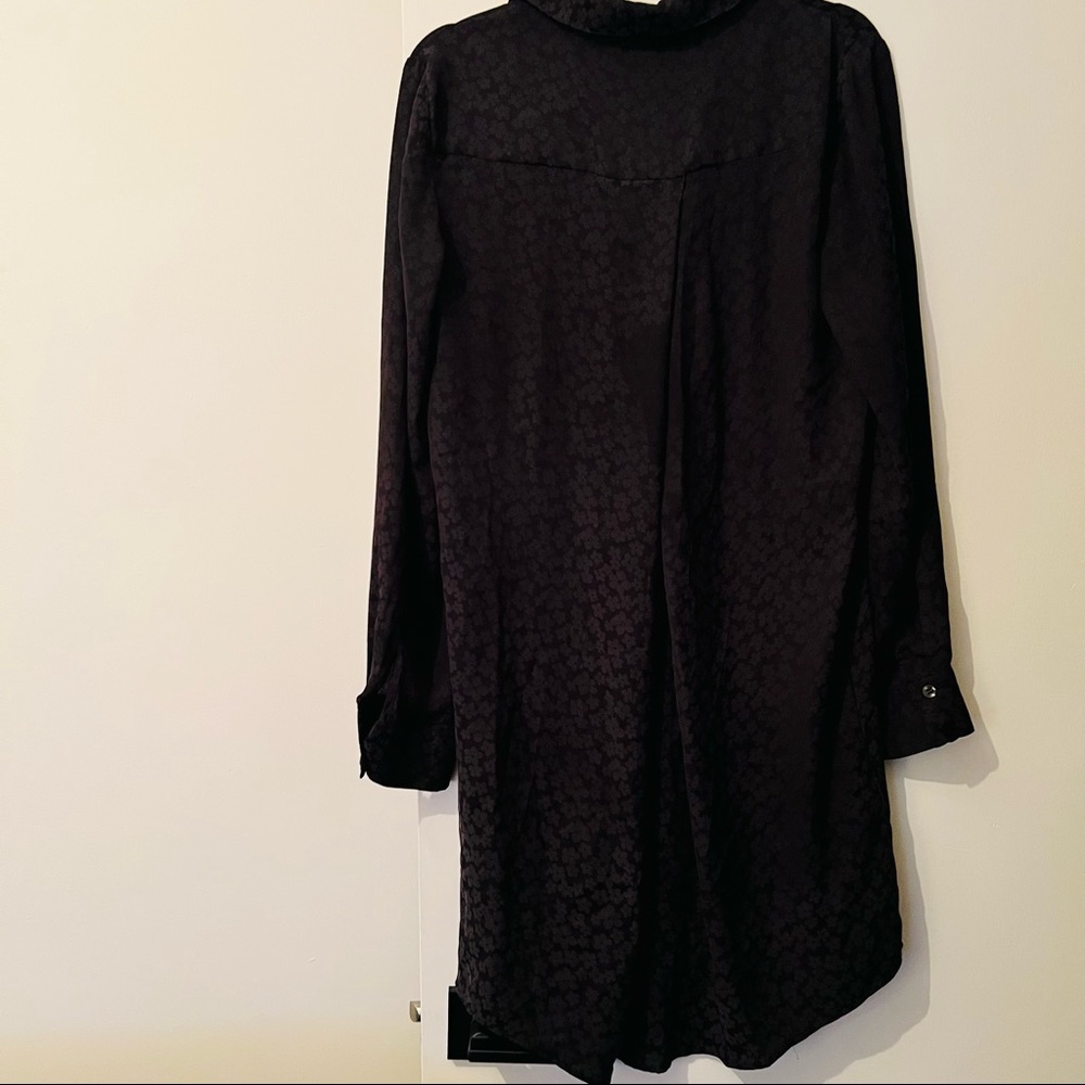 Bcbb Next Generation Black Button Down Shirt Dress - image 3